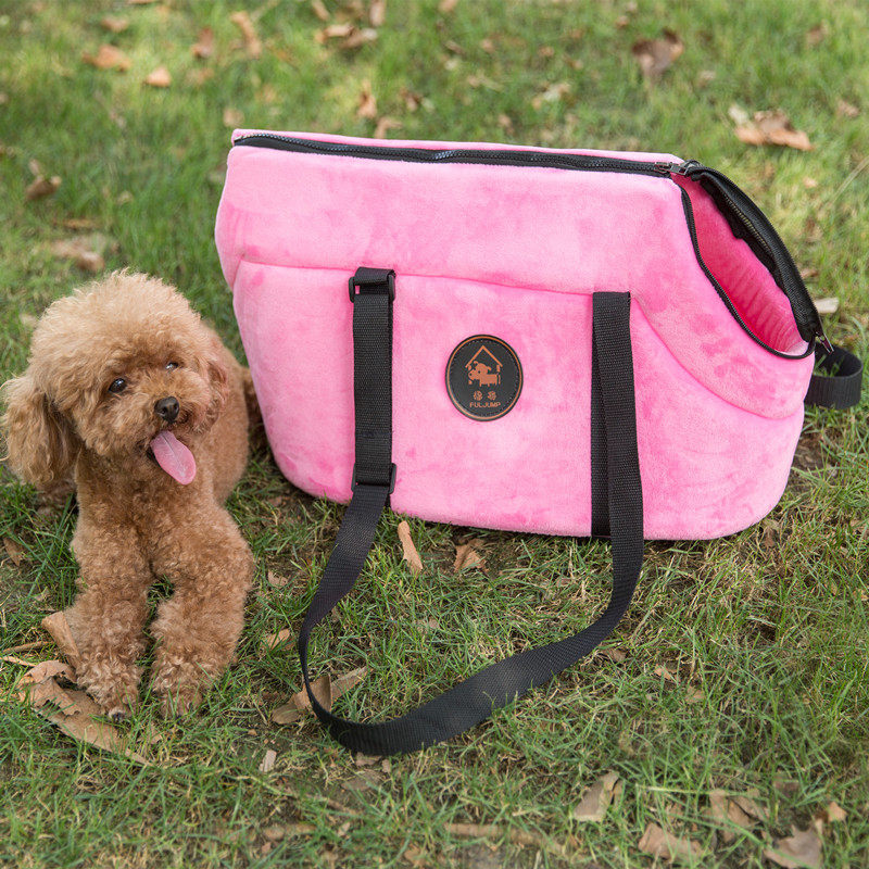 犬バッグ 小型犬用ふんわりクッション肩掛けキャリーバッグ