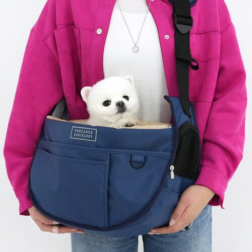 犬バッグ 小型犬用半月型キャリー斜めがけバッグ