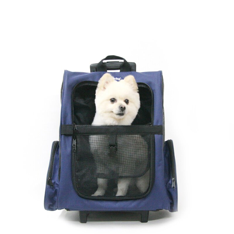 犬バッグ 多機能車輪付き背負える犬用移動キャリー
