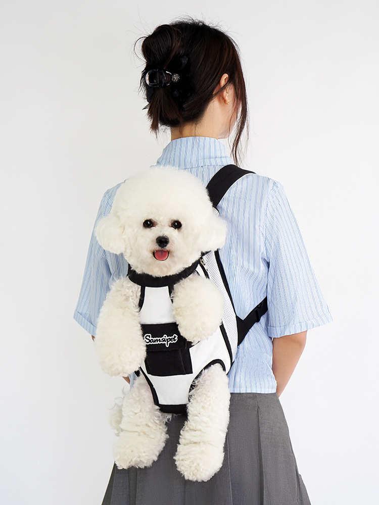 犬バッグ 小型犬用両側通気メッシュ抱っこリュック