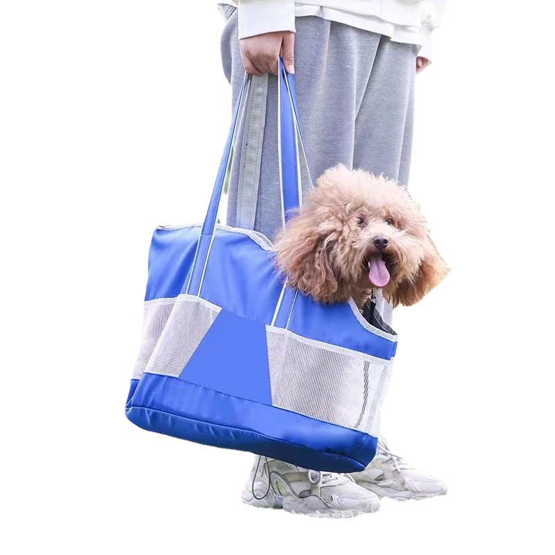 犬バッグ 小型犬用メッシュ窓付き通気性抜群トートバッグ