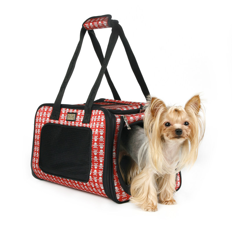 犬バッグ 小型犬用メッシュ窓付き通気性キャリーバッグ