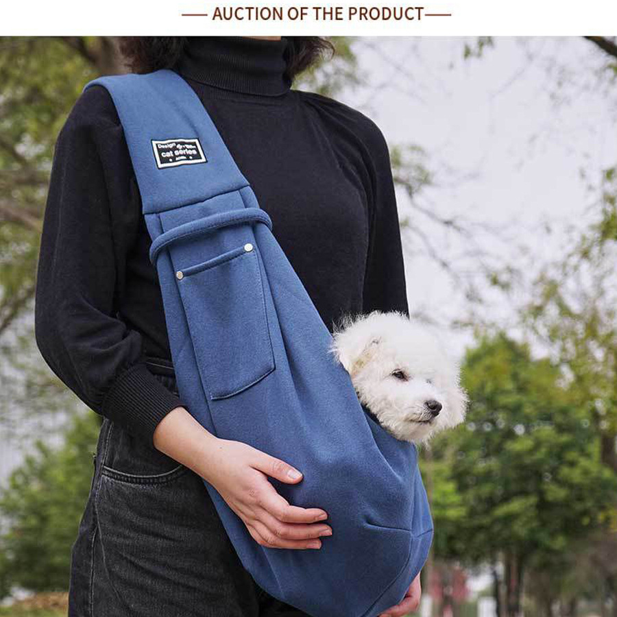 犬バッグ 小型犬用やわらか素材の抱っこスリングバッグ