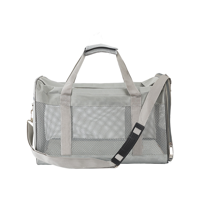 犬バッグ 通気性抜群メッシュ窓付き小型犬用キャリーバッグ