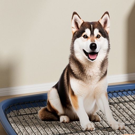 犬トイレ 下漏れ防止フットパッド付き犬用トイレトレー