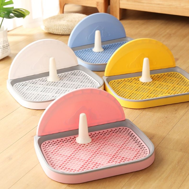 犬トイレ 半円カバー付き洗える犬トイレメッシュタイプ