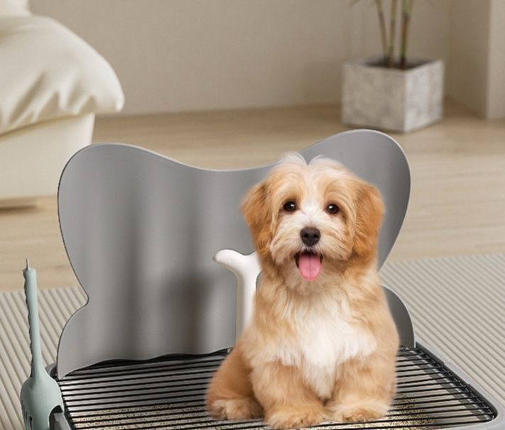 犬トイレ 壁付き格子型犬トイレはみ出し防止トレー