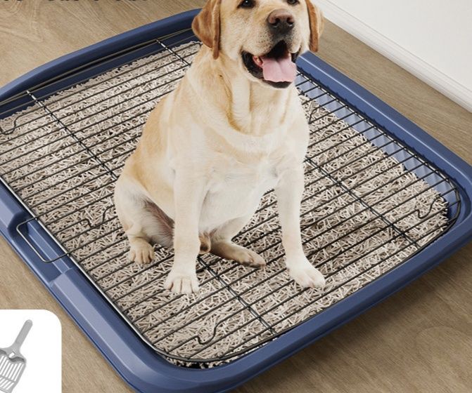 犬トイレ 大型犬用メッシュ付き折りたたみ式犬トイレ