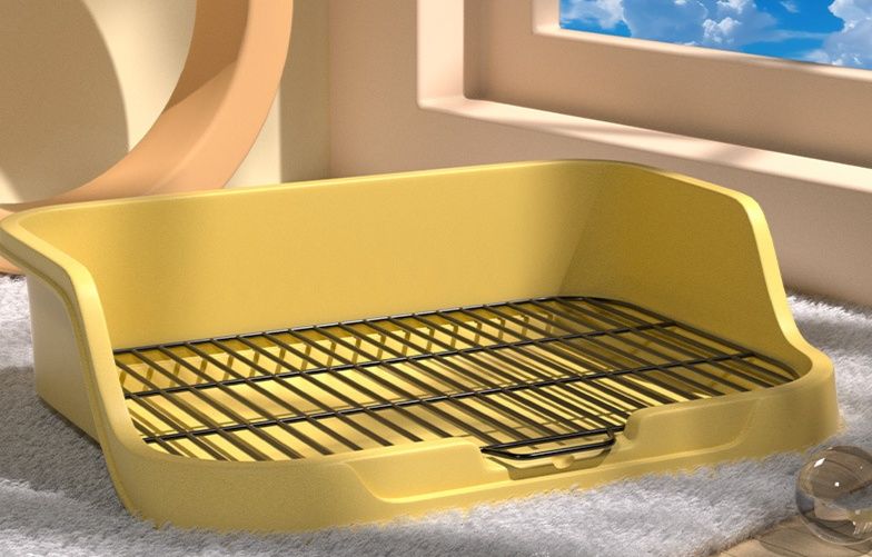 犬トイレ 足上げ対応壁付き犬用トイレトレー