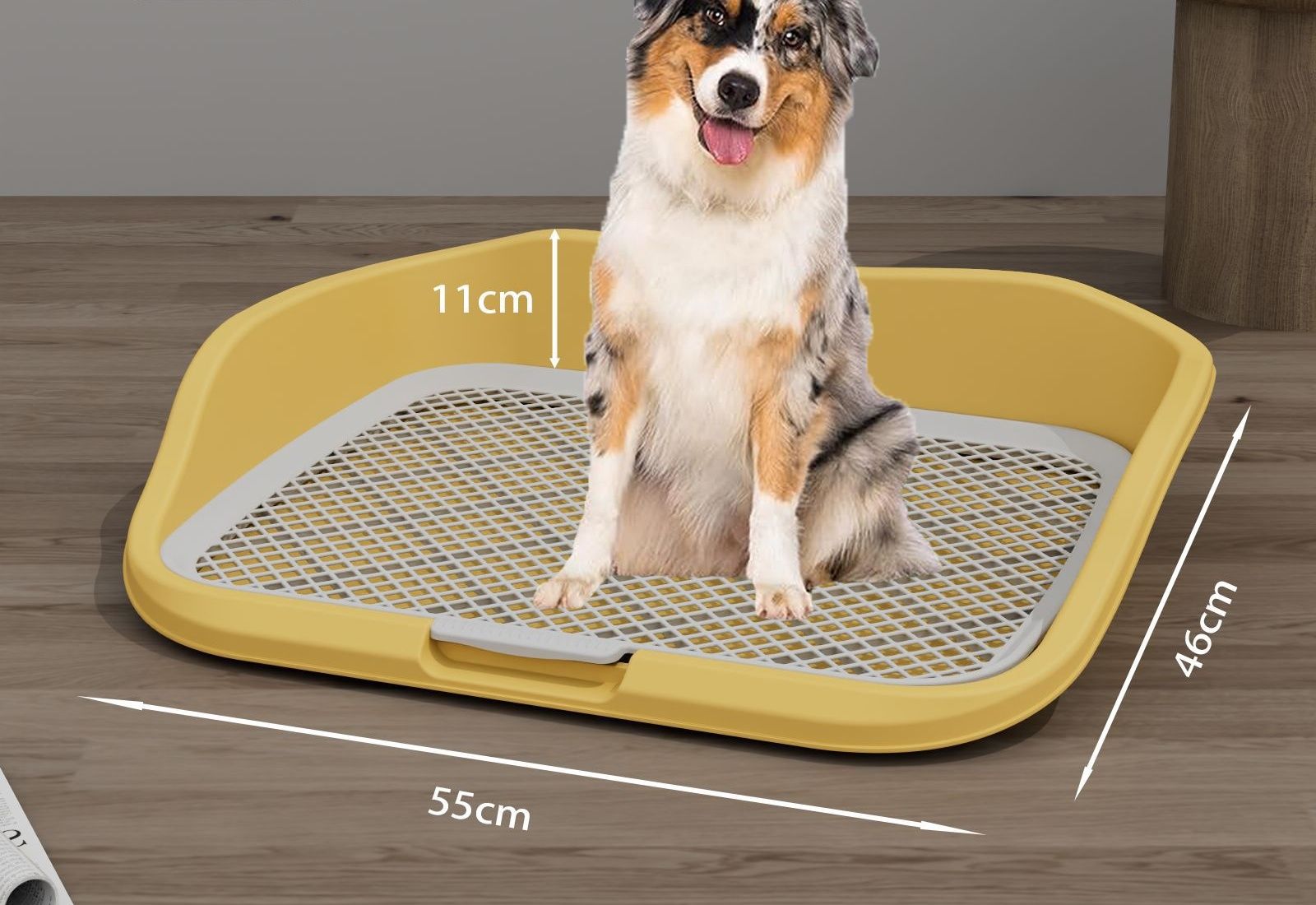 犬トイレ 中型犬対応メッシュ付き壁付き犬トイレトレー