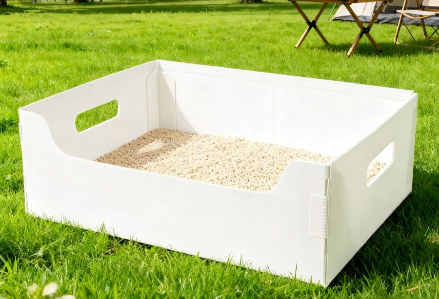 犬トイレ 超大型犬用折りたたみ式持ち運び便利犬トイレ