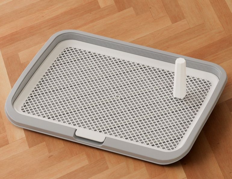 犬トイレ 小型犬用網格付き平板トイレトレー