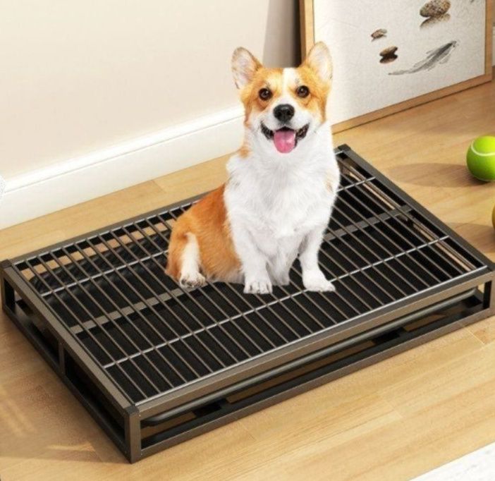 金属製格子型 頑丈 犬トイレ