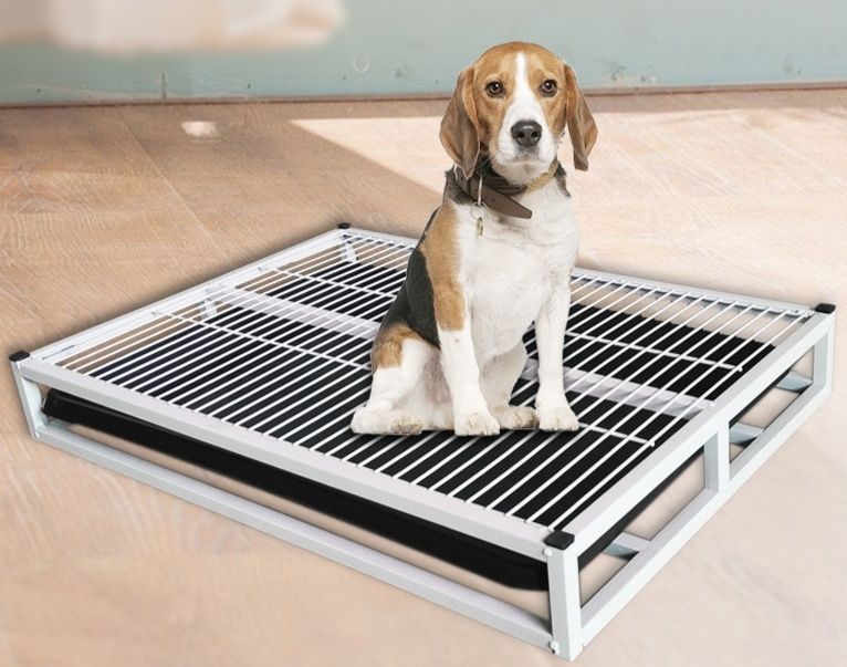 金属製格子型 頑丈 犬トイレ