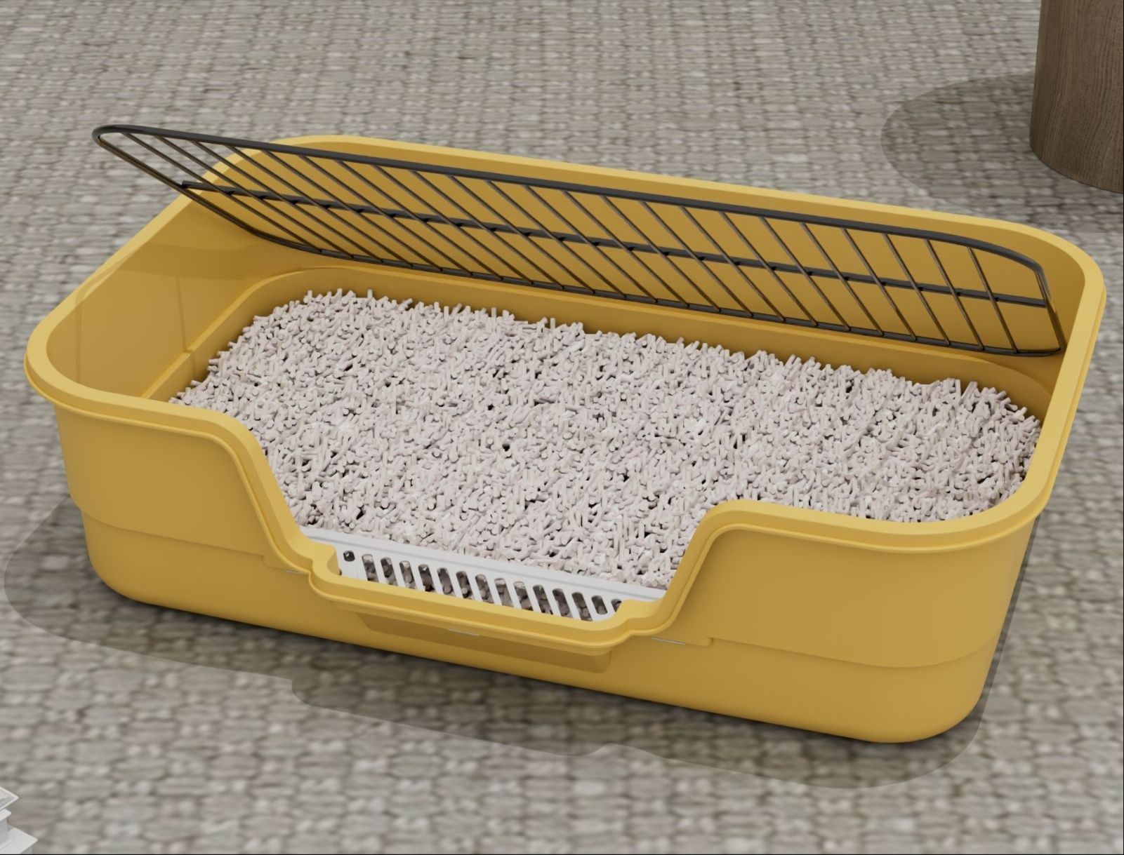 大型犬対応メッシュ網付き犬トイレ用トレー