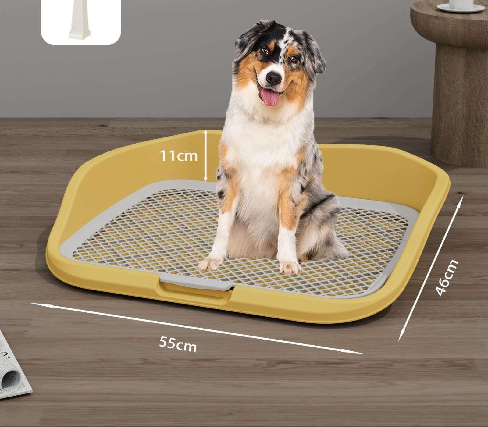 大型犬用メッシュトレー付き犬トイレ
