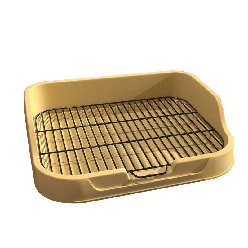 犬トイレ 金網付き犬用トイレトレー 壁付き飛散防止タイプ