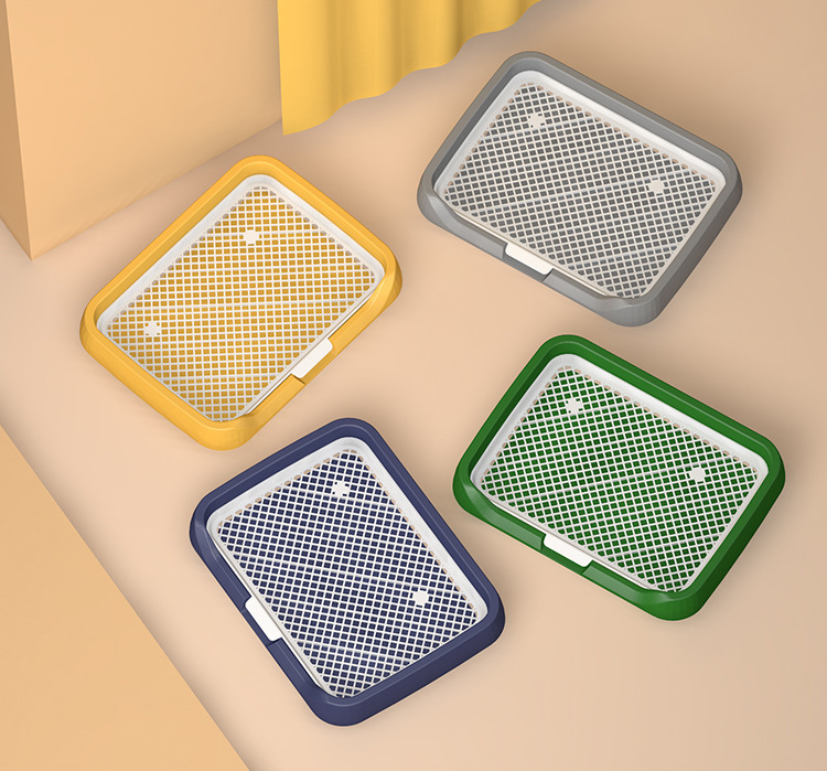 犬トイレ 取り外し簡単メッシュ付き犬用トイレトレー