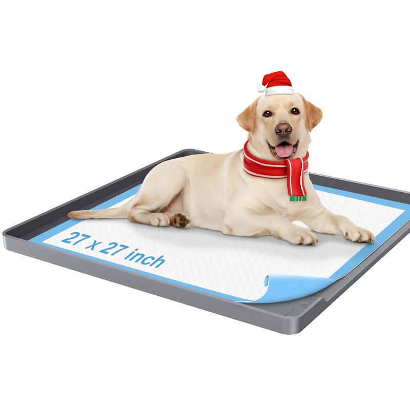 犬トイレ 大型犬対応縁付き防水トイレトレー