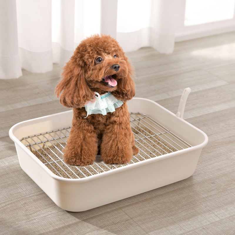 犬トイレ 網目付き清潔トレー 小型犬用トイレトレーニング