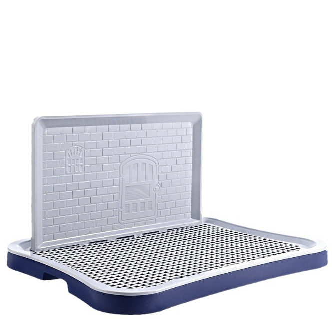 犬トイレ 壁付き立体レンガ柄平板犬用トレー