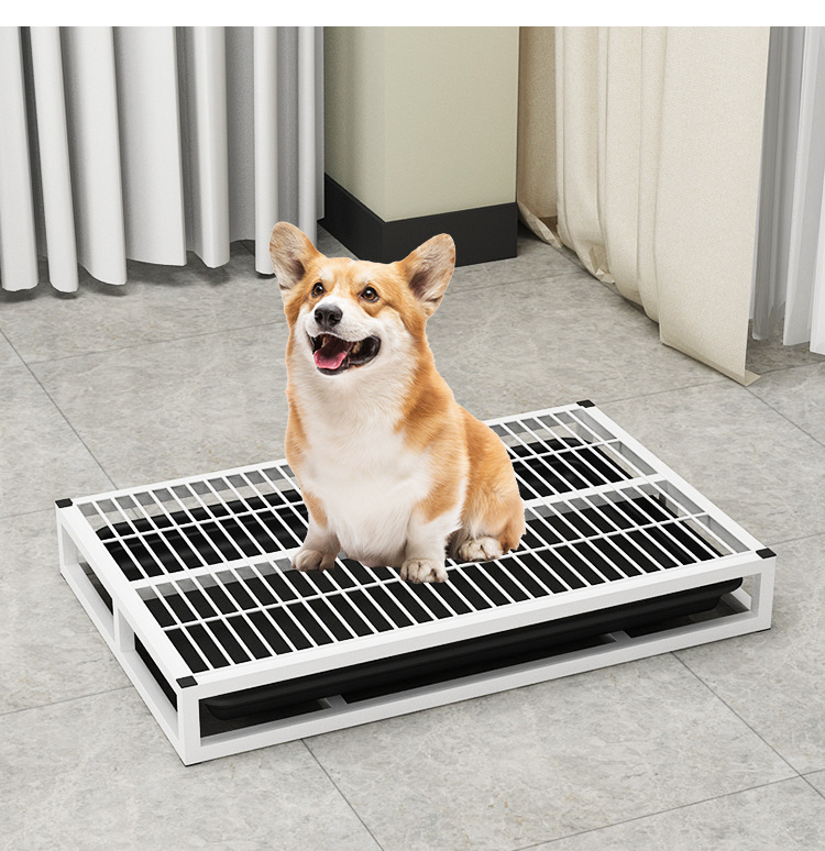 犬トイレ 引き出し式トレー付き高床式犬トイレ