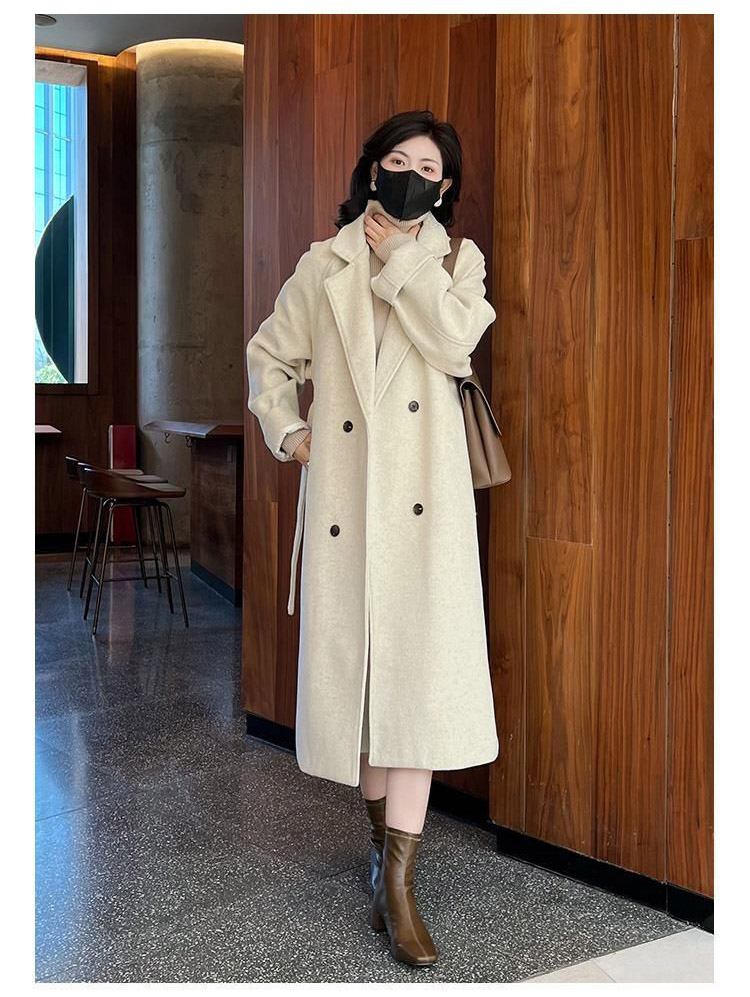 50代ファッション 上品な大人のチェスターコート ロング丈 通勤対応