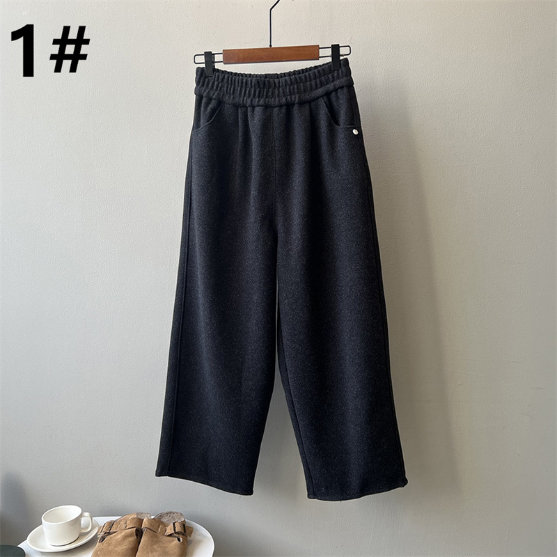 50代ファッション 秋冬新作ゆったりワイドパンツ女性用上品カジュアル