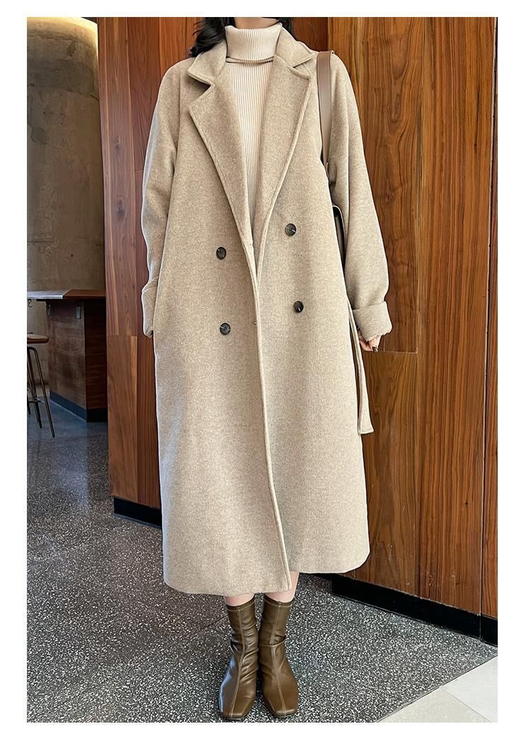 50代ファッション 上品な大人のチェスターコート ロング丈 通勤対応