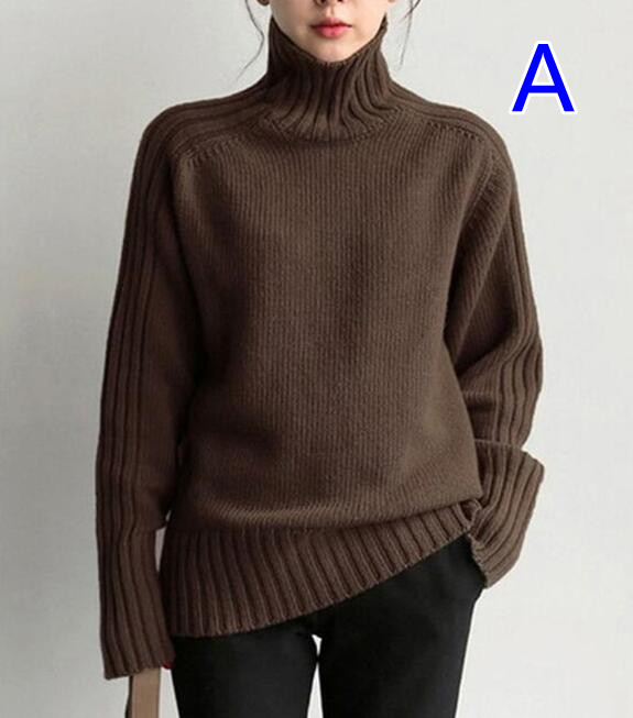 50代ファッション タートルネック ニット セーター 秋冬 レディース