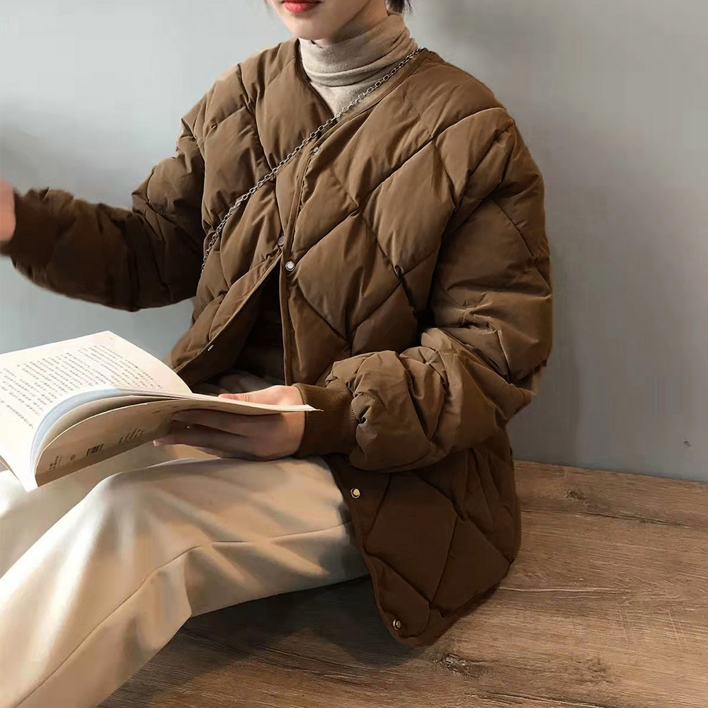 50代ファッション 中綿入りキルティングジャケット レディース 防寒