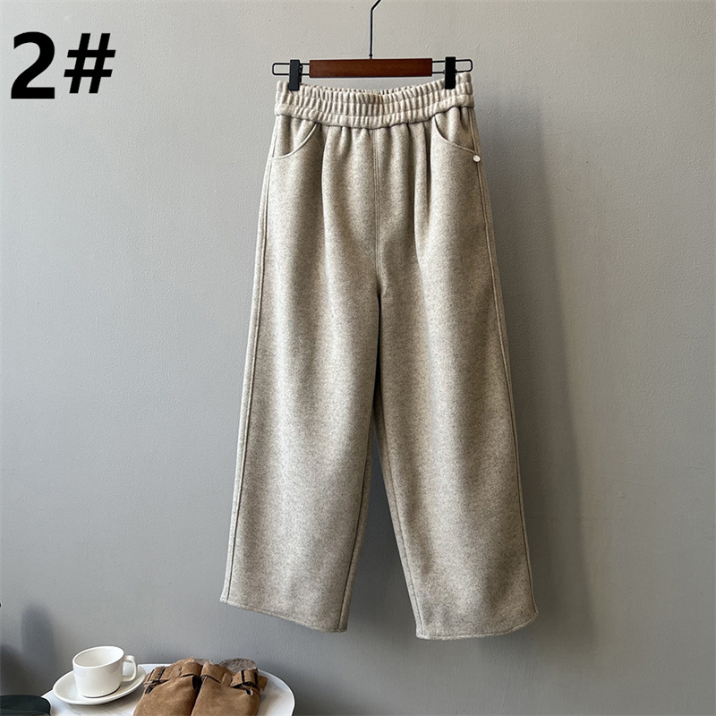 50代ファッション 秋冬新作ゆったりワイドパンツ女性用上品カジュアル