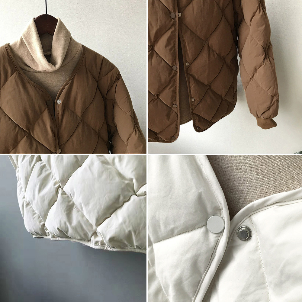 50代ファッション 中綿入りキルティングジャケット レディース 防寒