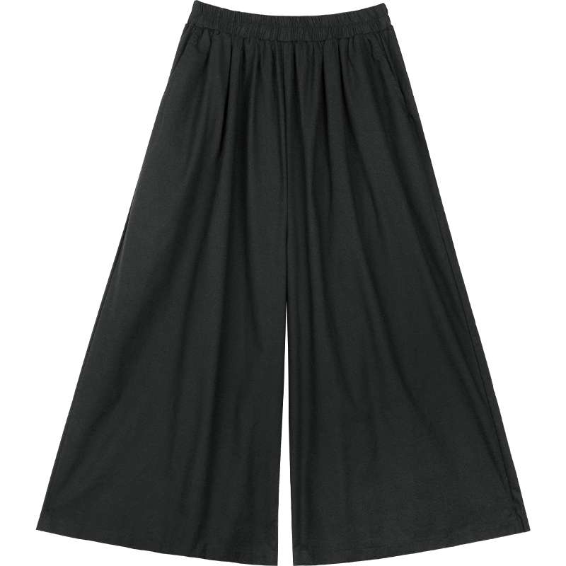 50代ファッション ゆったりワイドパンツ