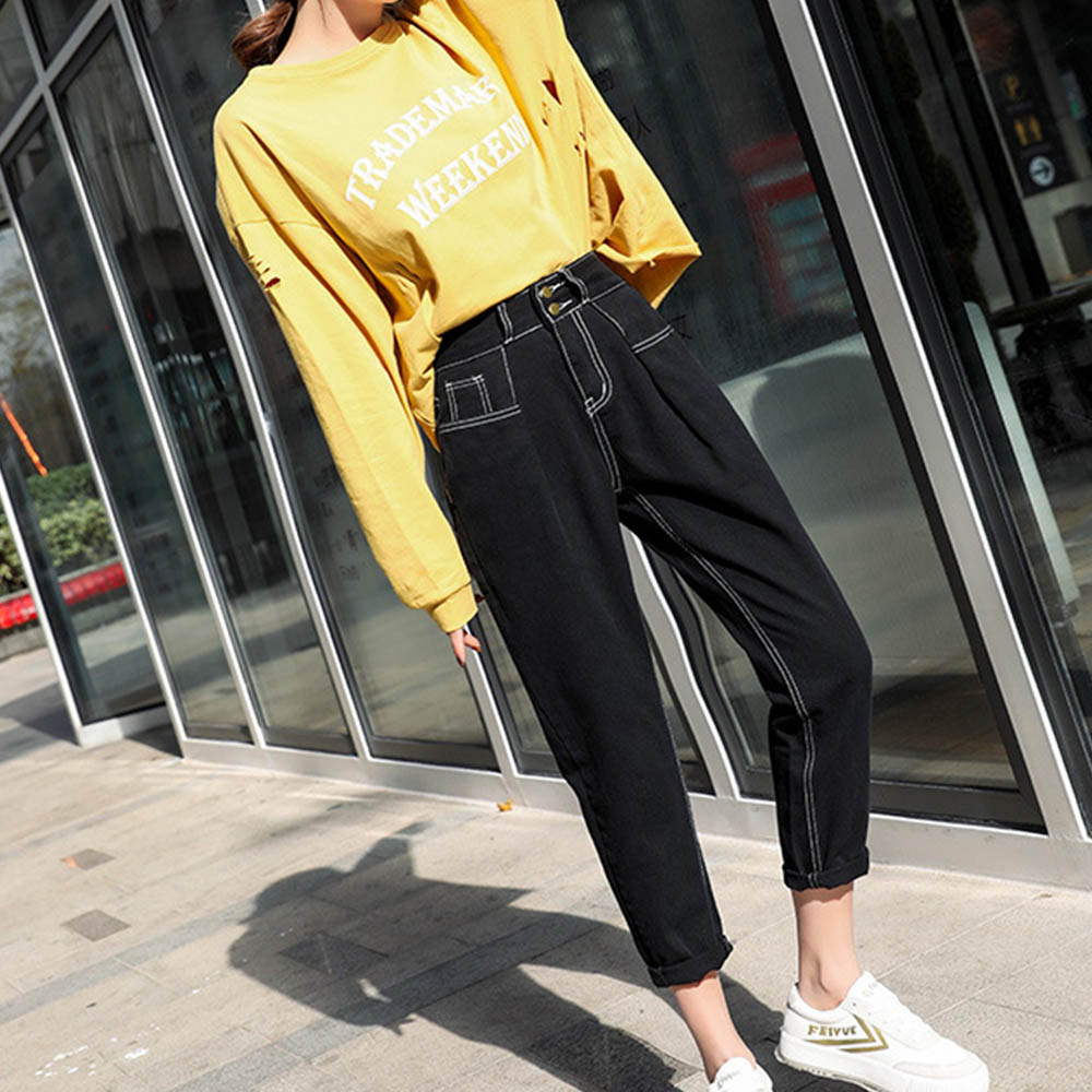 50代ファッション ハイウエストデニムパンツ レディース 体型カバー