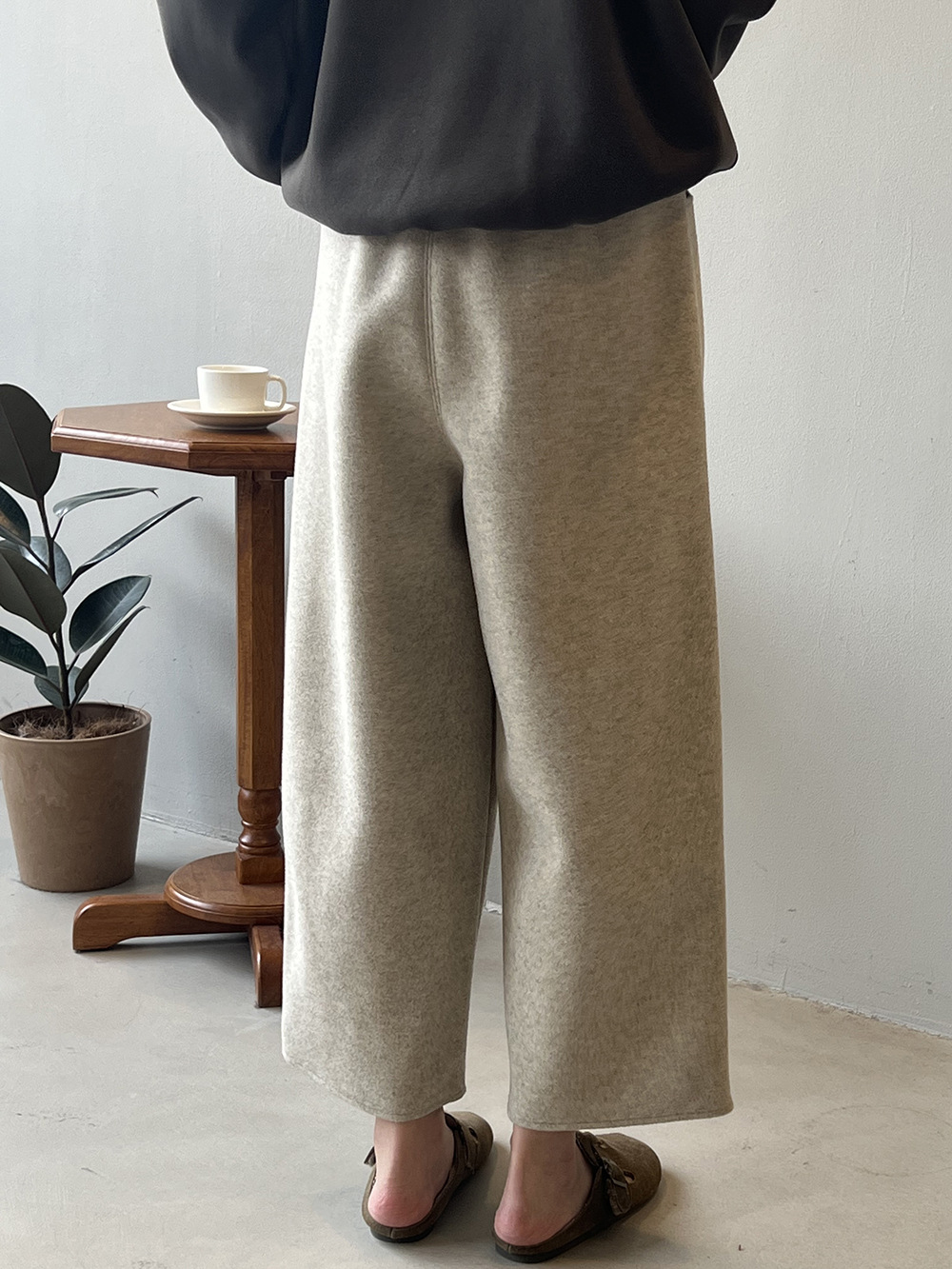 50代ファッション 秋冬新作ゆったりワイドパンツ女性用上品カジュアル