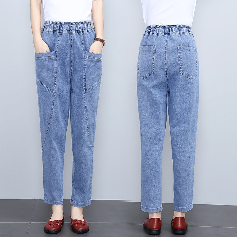 50代ファッション 楽ちん美脚デニムテーパードパンツ