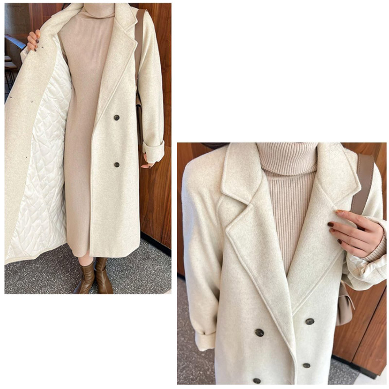 50代ファッション 上品な大人のチェスターコート ロング丈 通勤対応