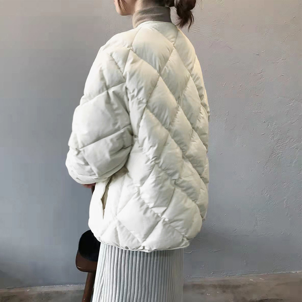 50代ファッション 中綿入りキルティングジャケット レディース 防寒