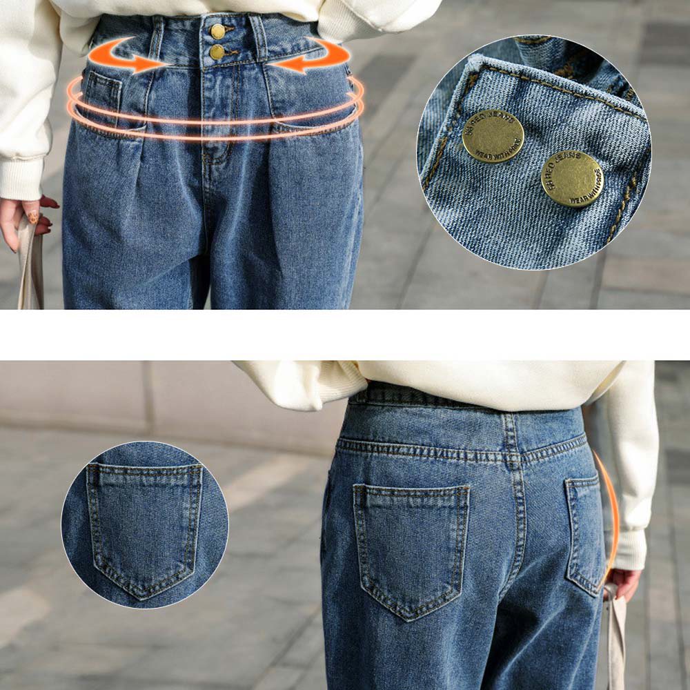 50代ファッション ハイウエストデニムパンツ レディース 体型カバー