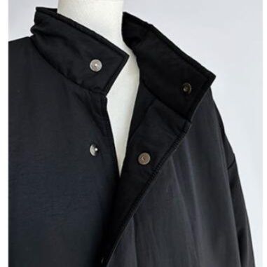 シンプルファッションジャケット レディース中綿入りロングジャケット