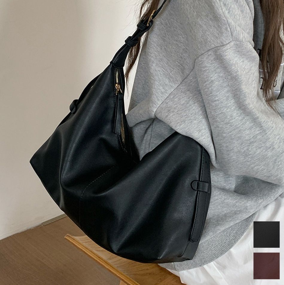 シンプルファッション バッグ合成皮革 斜めがけ対応ショルダーバッグ 
