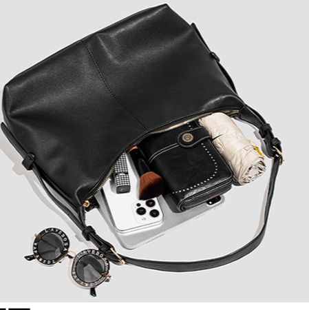 シンプルファッション バッグ合成皮革 斜めがけ対応ショルダーバッグ 