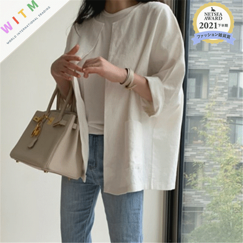 シンプルファッション 無地ジャケット レディース 体型カバー 紫外線対策 羽織り