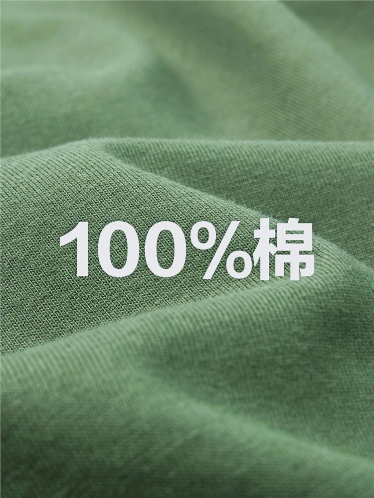 シンプルファッション 純綿素材シンプル丸首半袖Tシャツ