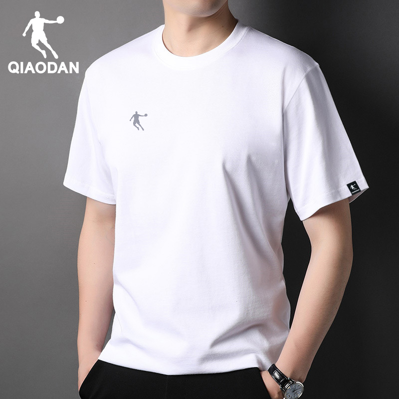 シンプルファッション 速乾性メンズクルーネック半袖Tシャツ