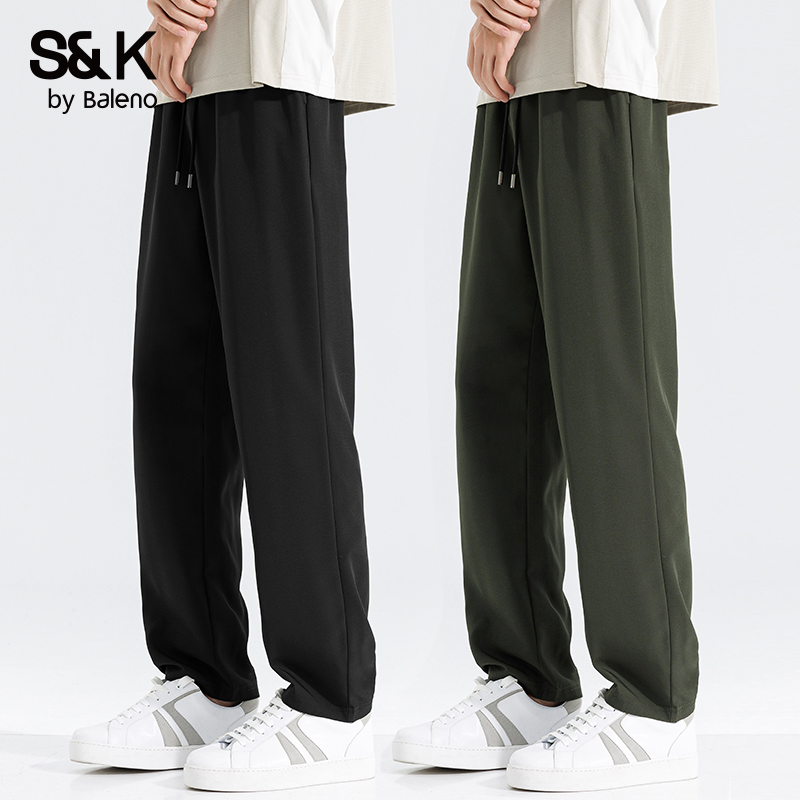 シンプルファッション さらさら速乾ストレートパンツ