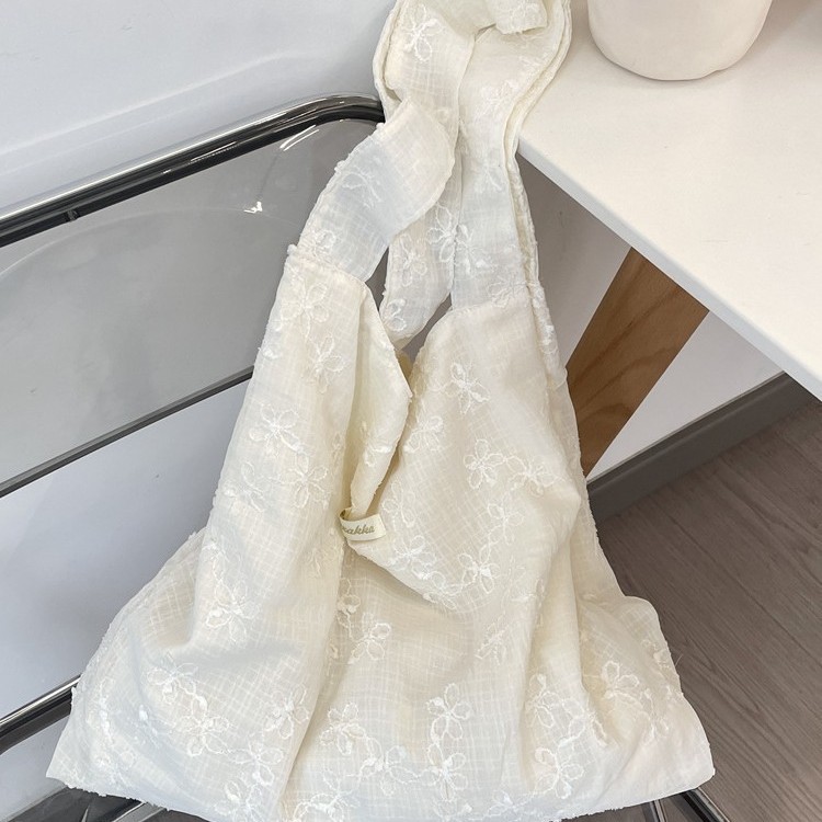 シンプルファッション シンプル刺繍デザイン大容量トートバッグ