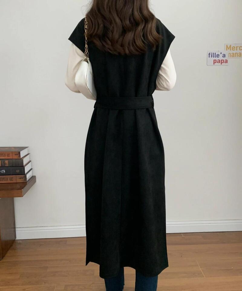 シンプルコーデ 秋冬新作 無地ロングコート 厚手マント レディース