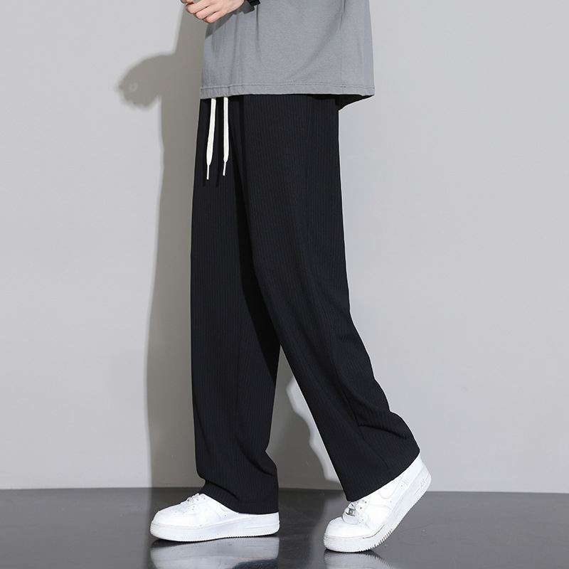 シンプルファッション 涼感シルキーワイドパンツ